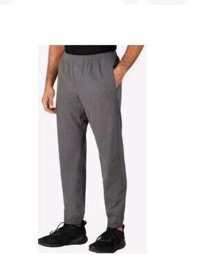 Soybu Men's Woven Jogger Pants, Gray, Size S 4-Way Stretch, Water Resistant